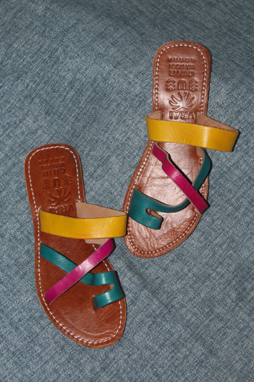 Sandales à corde coloré 